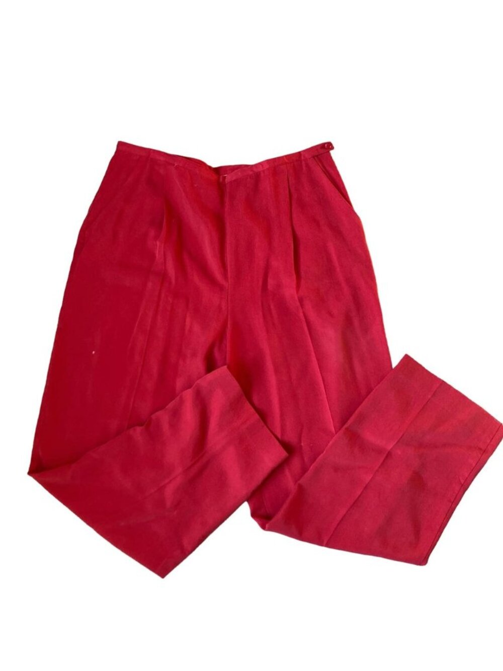 Sport Red Tencel Dress Pants